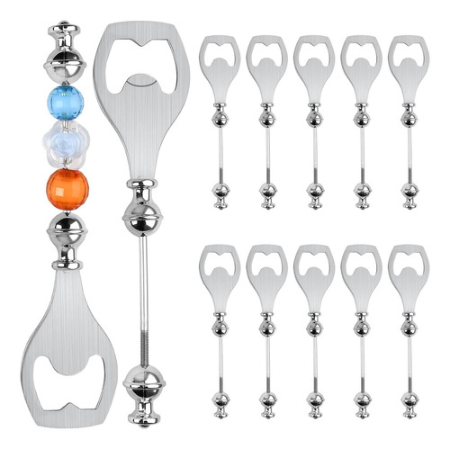 Aemygo 12 Pcs Beadable Beer Apener, Abreador De Botella De