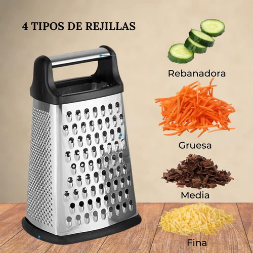 Rallador De Queso De Acero Inoxidable - Molinillo De 4