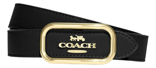 Correa De Cuero Para Mujer Coach Morgan - Negro