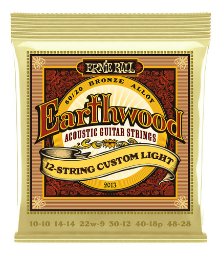 Ernie Ball Cuerdas Acustica 12 Cuerdas Earthwood 2013 10-48