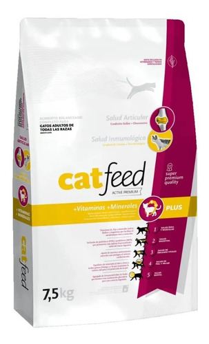 Alimento Cat Feed Gatos X 7.5 Kgsuper Premium