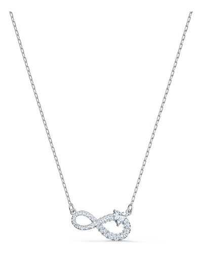 Collar De Cristal De Moda Blanco Swarovski Infinity Series