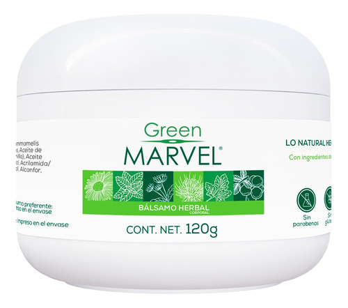 Green Marvel Crema Para Dolor Muscular De 120gr