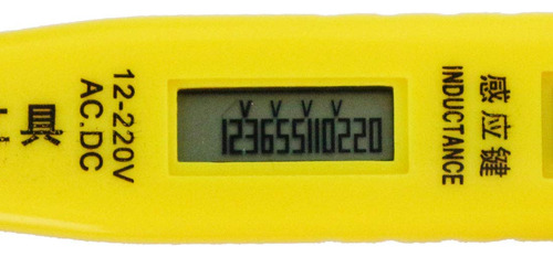 Uxcell® Probador De Voltaje Digital, Destornillador De Pluma