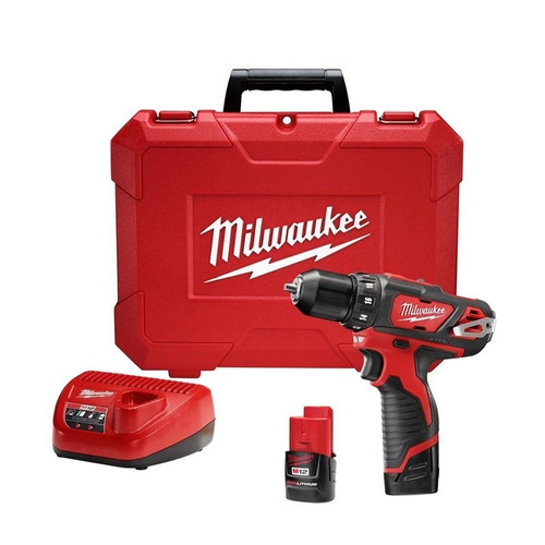 Taladro Atornillador Milwaukee 12v 3/8 C/2 Bat. Y Cargador -