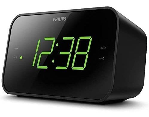 Philips Radio Despertador Digital, Reloj De Radio Fm