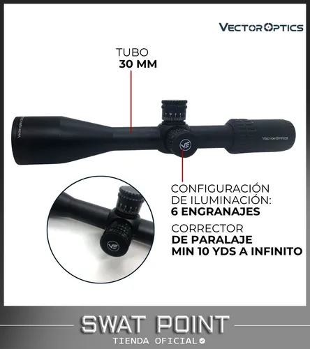 Mira Telescópica Vector Optics Orion Pro Max 3-18x50 Hd Caza