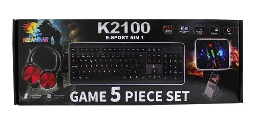 Kit Gamer Set 5  Yelandar Con Posa Celular