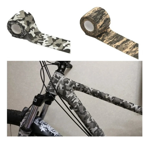 Pack 4 Cintas De Camuflaje Elástica Táctico Caza Aire Libre