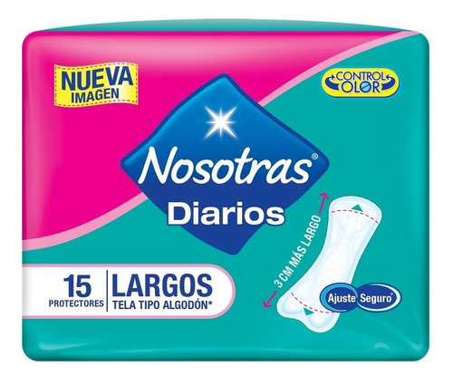 Protectores Diarios Nosotras Largos - Unidad a $254