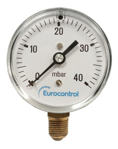Imagen 1 de 5 de Manómetros Para Gas 0 A 40 Mbar Eurocontrol