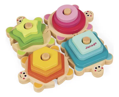 Janod I Tortugas De Madera Mezcladas