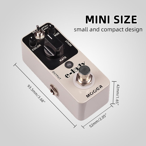 Pedal Flanger Analógico Mooer E-lady, Modo De Filtro, Oscila