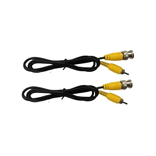 Paquete De 2 Cables Conector Bnc Rca De 1m (3 Pies) Sis...