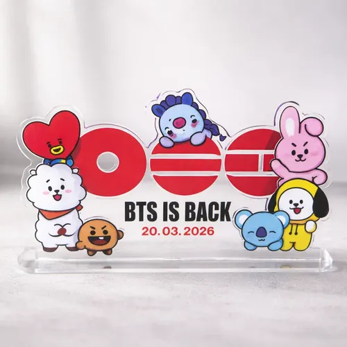 Placa Bonecos Bonequinhos Bts 21 Mascotes Arirang Kpop Idol
