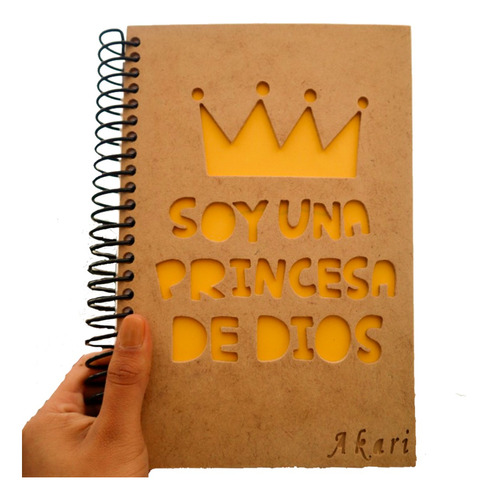 Agenda 2024 Pro Frase Motivación Princesa Corona Amarillo F6