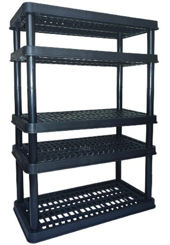 Estante Modular Multiuso Com 5 Prateleiras Suporta Até 250 K Cor Preto