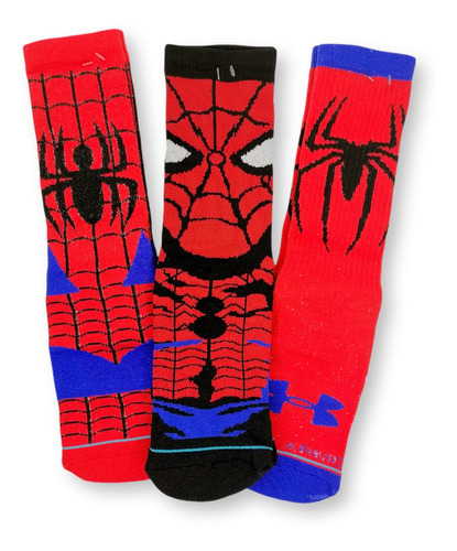 Calcetas Spiderman, Hombre Araña. Marvel Arañas