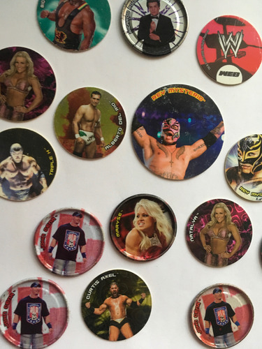 21 Tazos Wwe Sabritas Año 2009 Y 2013 Originales (Usado)