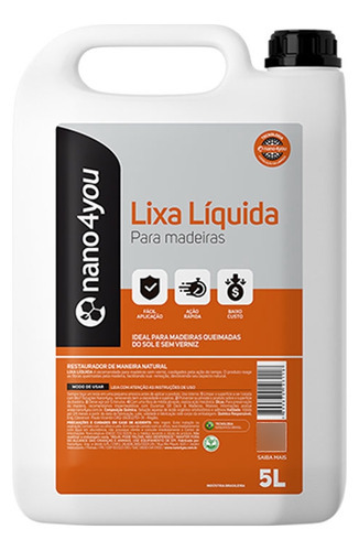 Lixa Liquida Madeira Sem Proteção Restauração Ação Tempo Quantidade de cascalhos 0