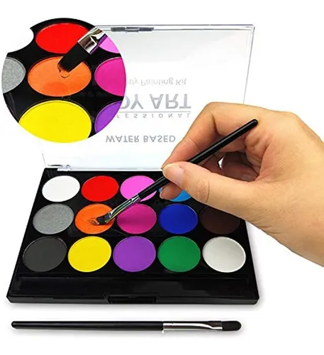 Kit De Pintura Facial Para Niños, Pintura De Cara Y Cuerpo D