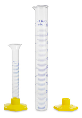 Probeta Graduada De 100ml Vidrio Kimax Base De Plastico