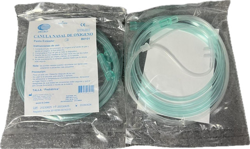 Cánula Nasal Para Oxigeno Pediátrico X 2mts Unidad