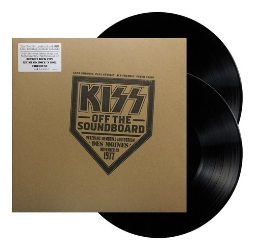 Kiss Off The Soundboard Live In Des Moines 1977 Lp Vinyl