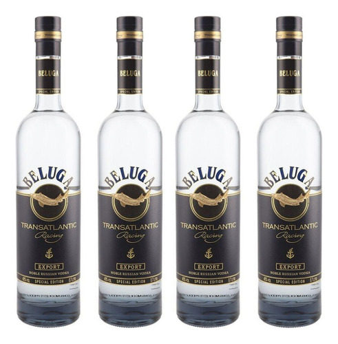 Pack De 4 Vodka Beluga Transatlantic Racing 700 Ml