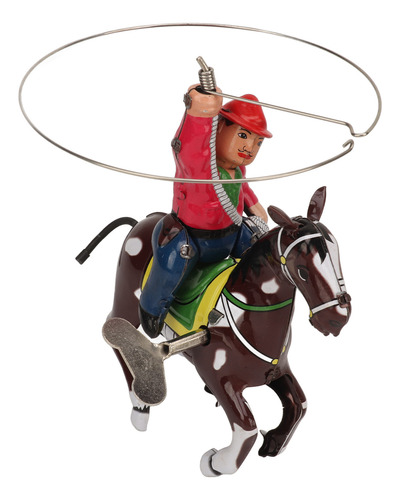 Adorno Con Diseño De Figura Vintage De Cowboy Wind Up Toy