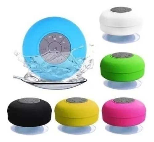 Parlante De Ducha Bluetooth Impermeable - Microfono Llamadas Negro