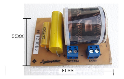 Divisor Frequencia Crossover Passivo 1200hz Driver Fenolico