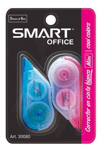 Corrector Roller Cool Colors Mini De 5 Mm X 6 M Con 2 Piezas