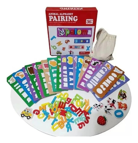 Juego Educativo Formando Palabras Encaje Para Niños Pairin