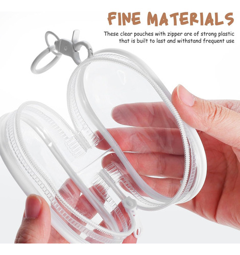 4 Bolsa De Exhibición Transparente Para Mini Figuras Llavero
