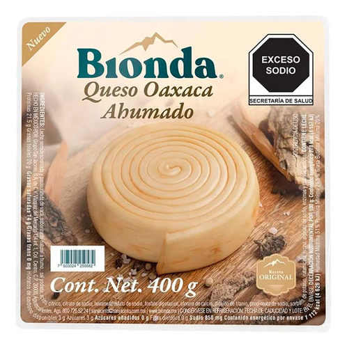 Queso Bionda Oaxaca Ahumado 400g