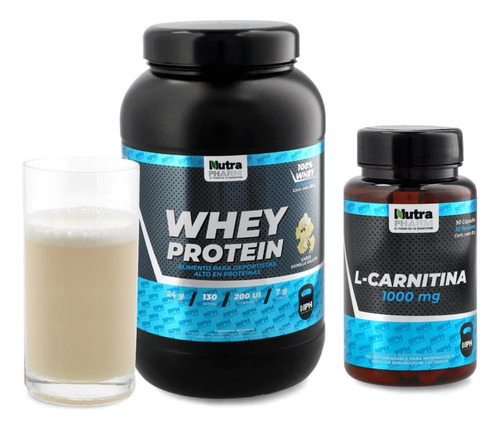 Nutra Pharm Whey Protein +l Carnitina - Línea Deportiva