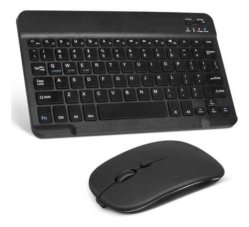 Combo Mouse Teclado Bluetooth Slim Wireless 2 En 1 Recargabl