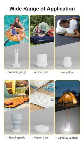 Inflador Eléctrico For Inflar Piscinas Con Luz Led Inalámbr