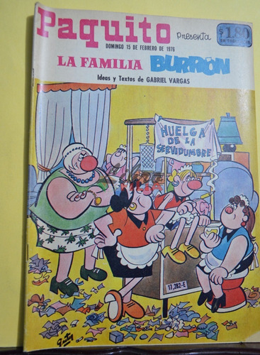 Comic No. 17282 De Paquito Presenta La Familia Burrón (1976)