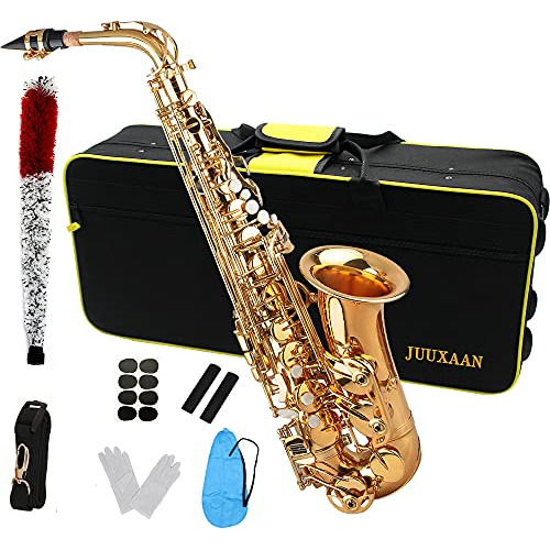 Saxofón Alto Mi Bemol Principiantes, Incluye Cepillo, ...