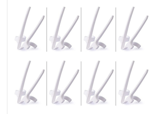 Paquete De 8 Piezas De Palillos Para Dedos Alta Calidad Color Blanco