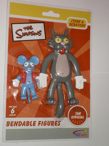 Os Simpsons Comichão E Coçadinha Bendable Figures Njcroce