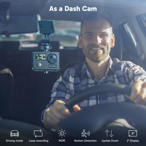 Cámara De Acción Akaso Brave 4 4k 30 Fps 20 Mp Wifi Con Eis