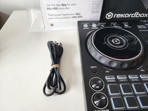 Consola De Dj Ddj-400 Pioneer Negro Con Caja Y Cable