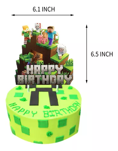 Globos De Cumpleaños Decoración Minecraft Fiesta Temática