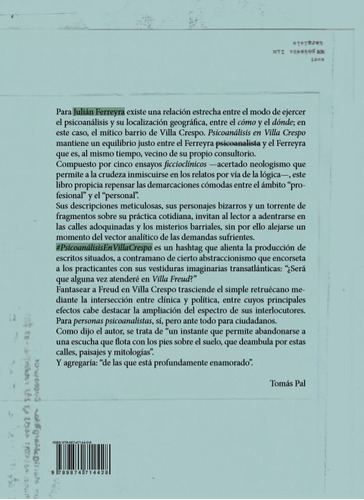 Imagen 2 de 3 de Psicoanálisis En Villa Crespo - Julián Ferreyra