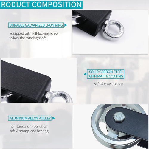 Accesorio Sistema De Polea Para Cuerda De Triceps Maquina