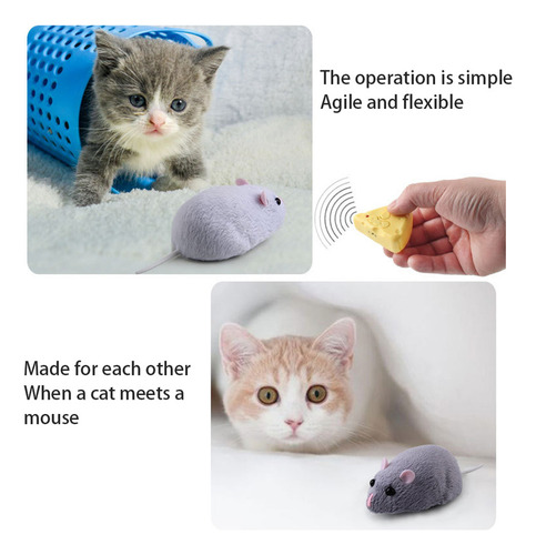 ... Ratón De Juguete Con Control Remoto, Peluche For Gatos,