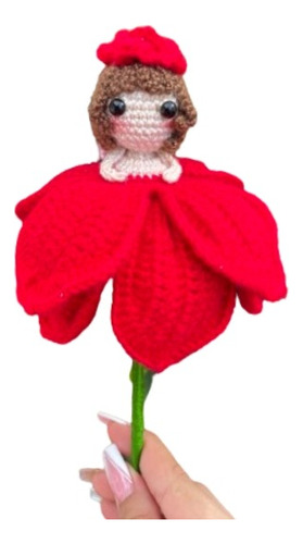 Muñeca Reversible Tejida, Flor Reversible A Crochet